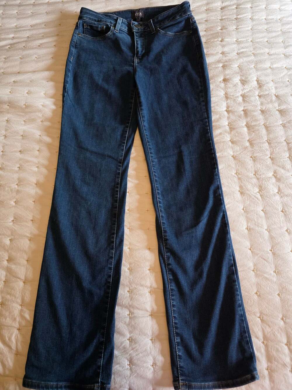 NYDJ Marilyn Straight Leg Jeans Dark Wash Size 6